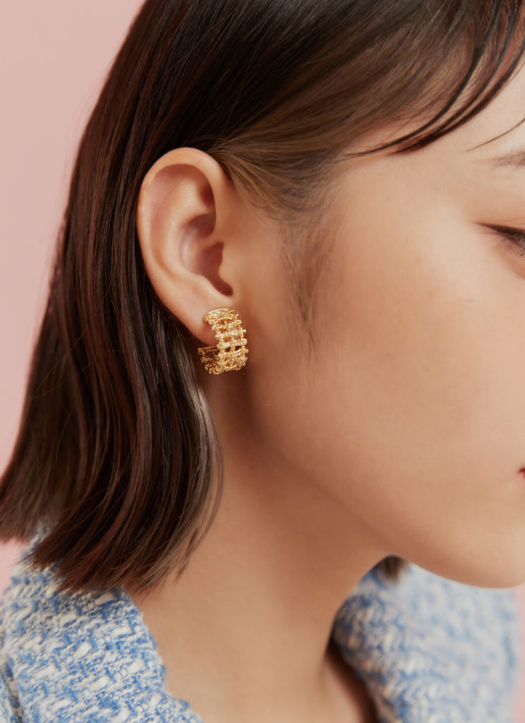 Eco安珂飾品，韓國耳環，OL耳環，微華麗耳環，Ｃ圈耳環