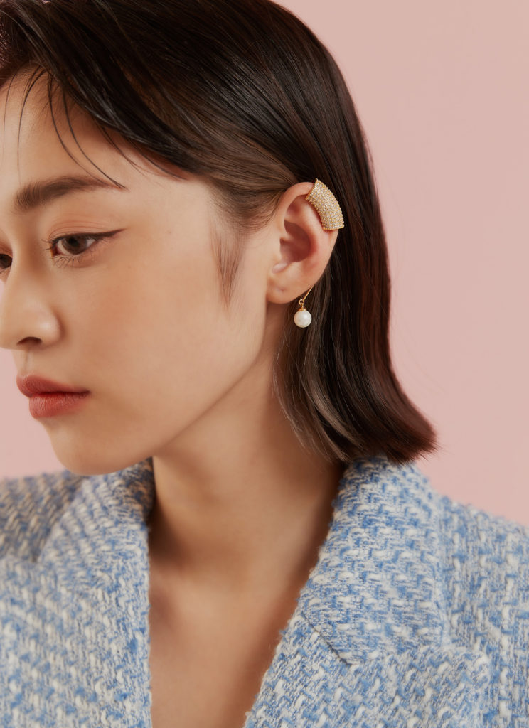 Eco安珂飾品，韓國耳環，OL耳環，微華麗耳環，珍珠耳環，耳骨耳環