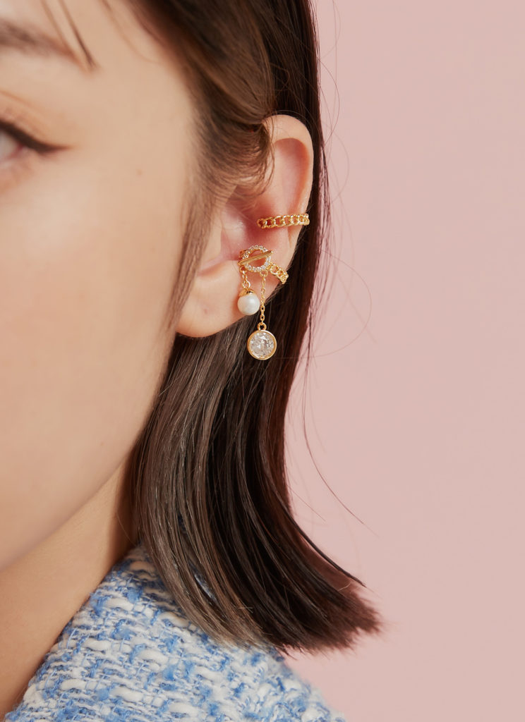 Eco安珂飾品，韓國耳環，OL耳環，微華麗耳環，珍珠耳環，耳骨耳環