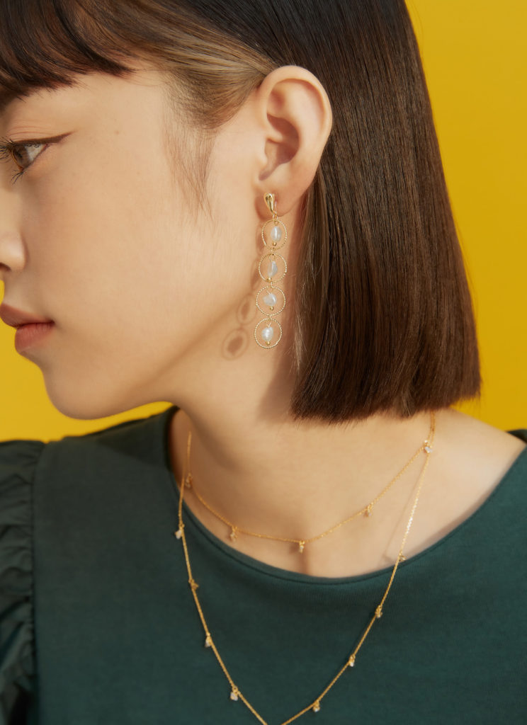 珍珠耳環，垂墜耳環，過年穿搭，韓國飾品
