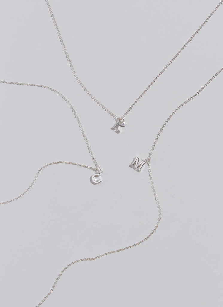 Eco安珂飾品,韓國飾品,項鍊,鎖骨鍊,字母項鍊,純銀項鍊