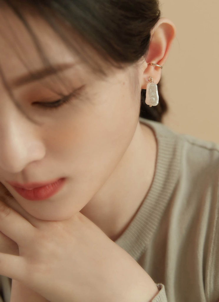 Eco安珂，韓國飾品，珍珠耳環，夾式耳環，珍珠夾式耳環
