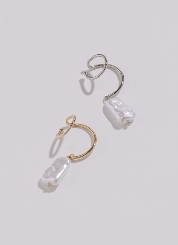 Eco安珂，韓國飾品，珍珠耳環，夾式耳環，珍珠夾式耳環