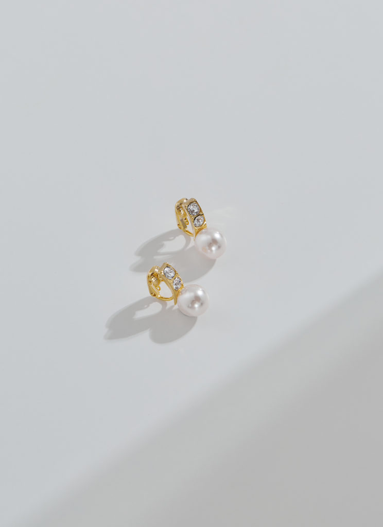 母親節禮物，Eco安珂，韓國飾品，珍珠耳環，夾式耳環