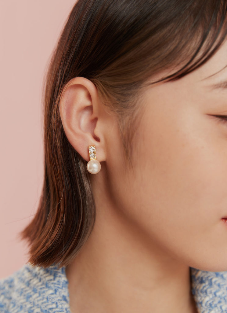 母親節禮物，Eco安珂，韓國飾品，珍珠耳環，夾式耳環