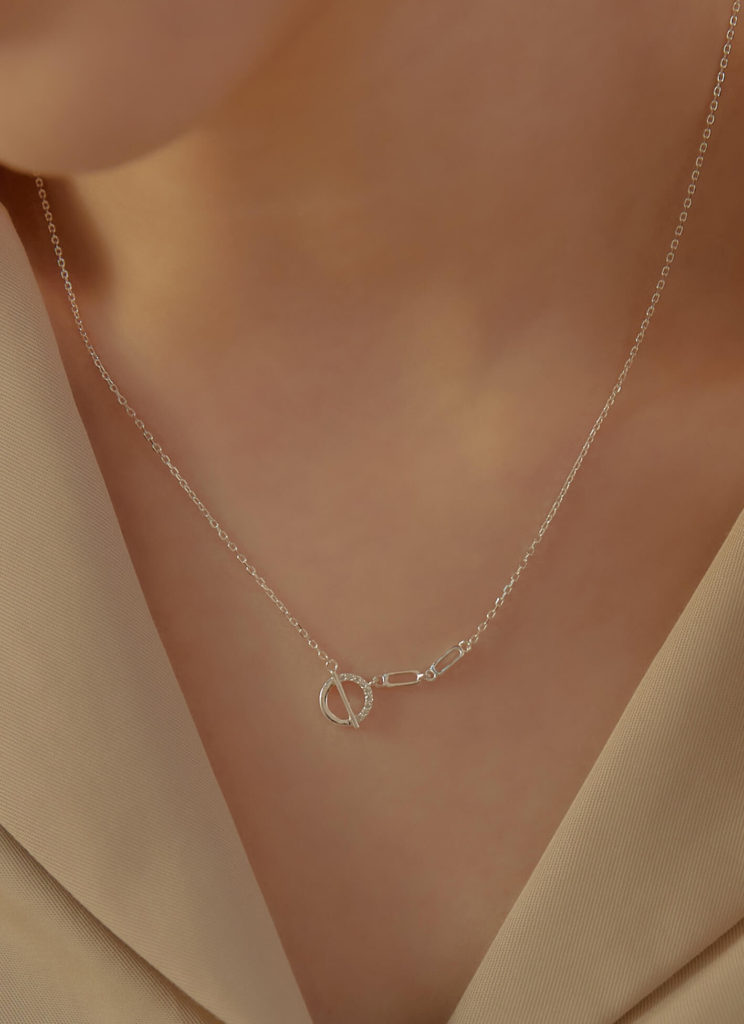 Eco安珂飾品，韓國飾品，項鍊，鎖骨鍊，純銀項鍊 
