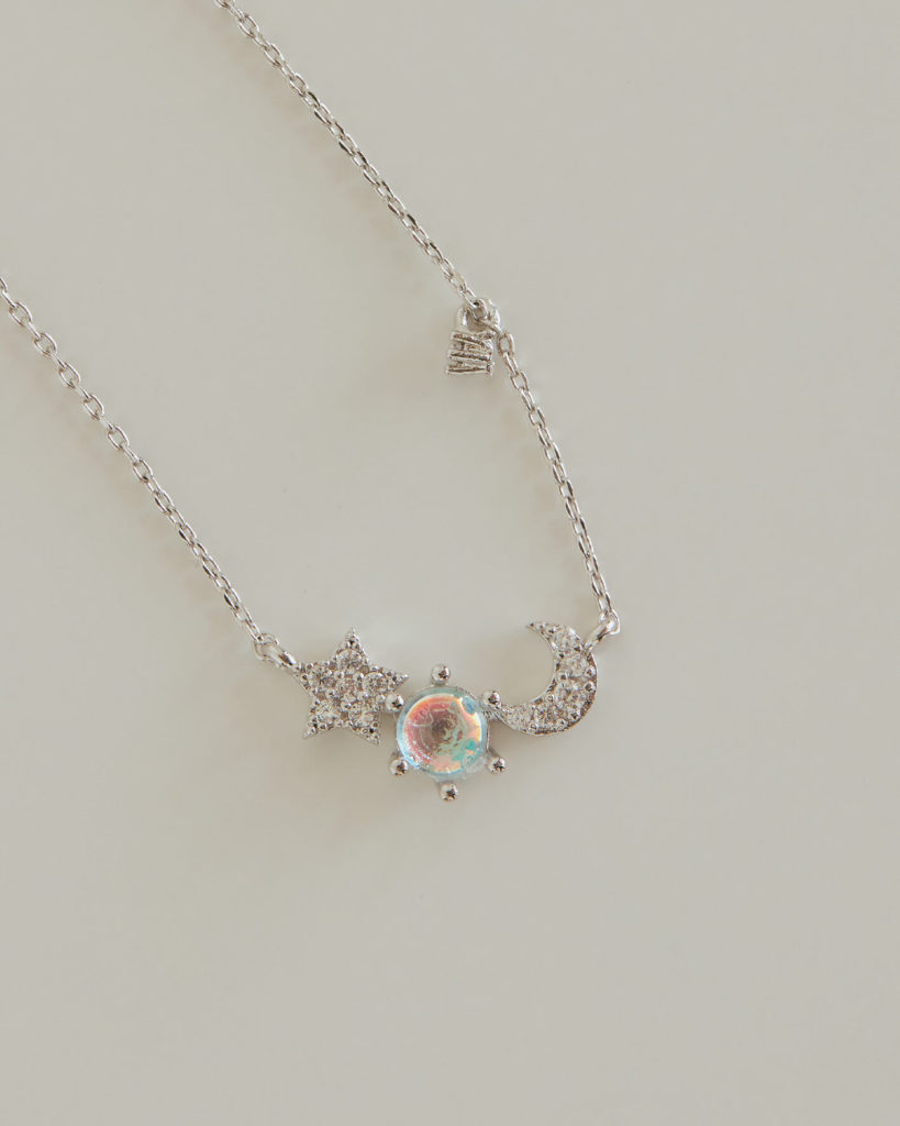 Eco安珂,韓國飾品,項鍊,星月項鍊,閃亮飾品