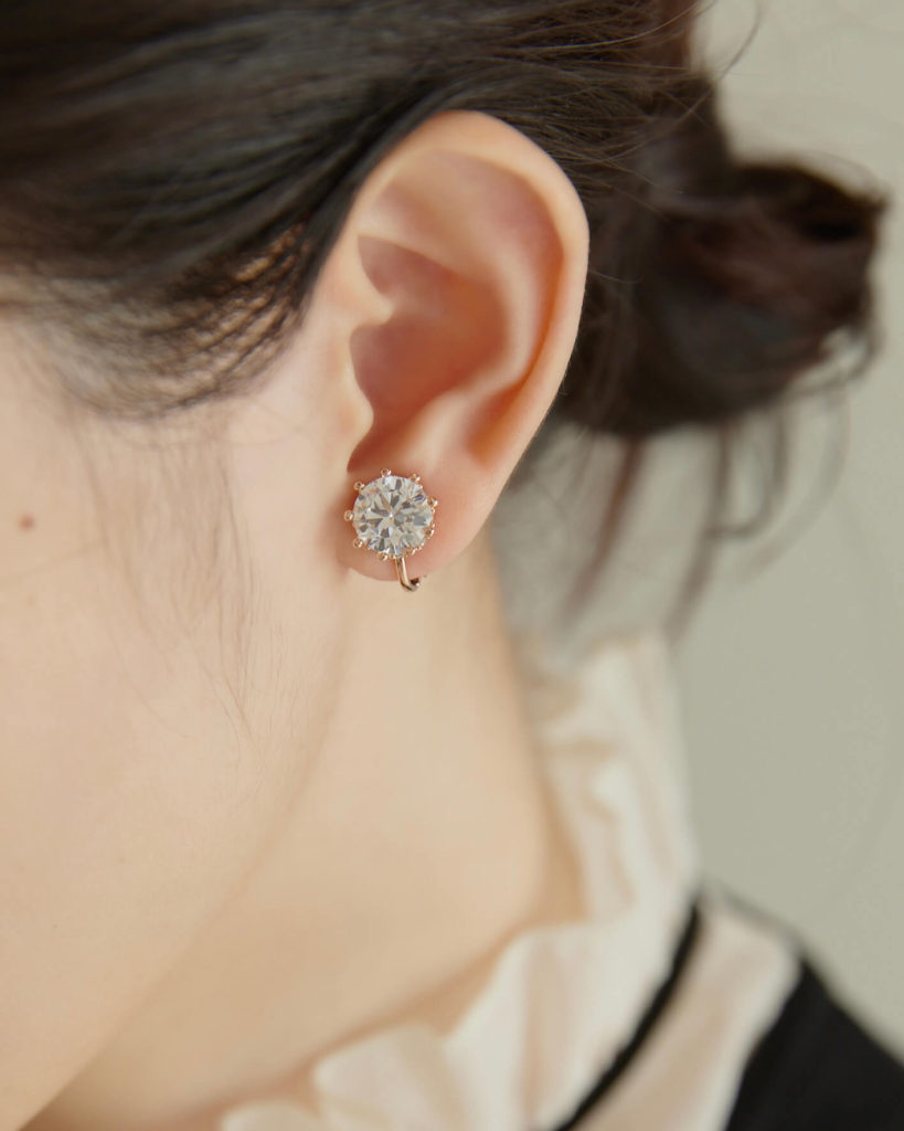 Eco安珂，韓國飾品，耳環，夾式耳環，閃亮耳環