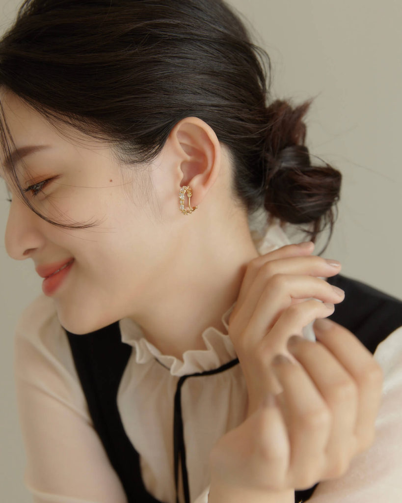 Eco安珂，韓國飾品，耳環，夾式耳環，C圈耳環