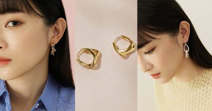 Eco安珂，韓國飾品，夾式耳環，項鍊，穿搭
