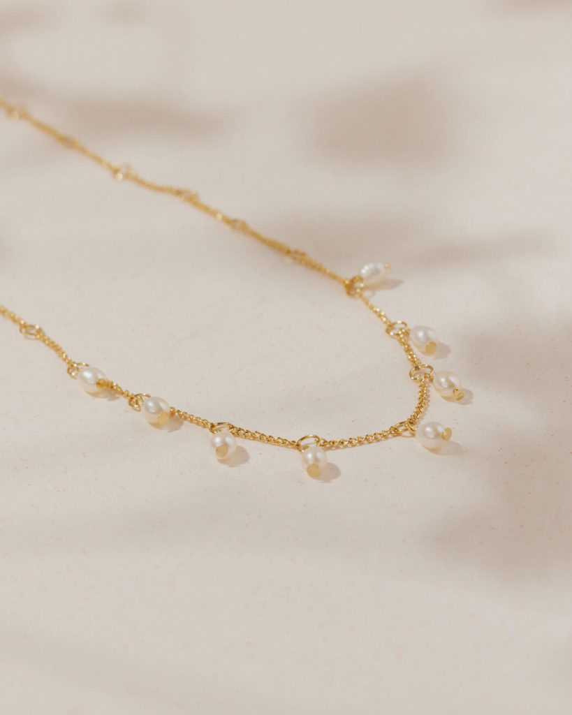  Eco安珂，韓國飾品，珍珠項鍊，鎖骨鍊