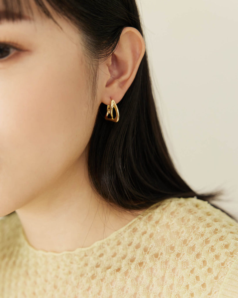Eco安珂，韓國飾品，針式耳環，穿搭