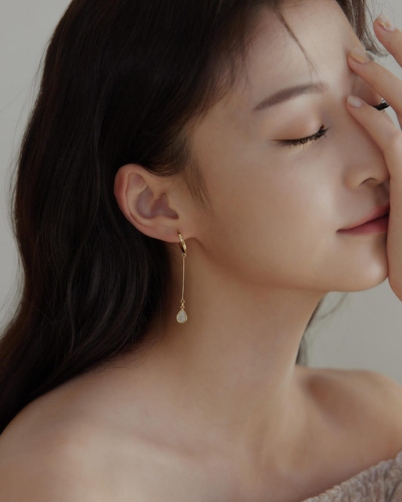 Eco安珂，韓國飾品，垂墜耳環 