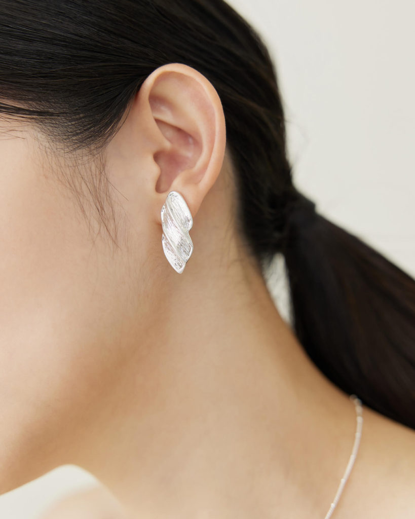 Eco安珂，韓國飾品，耳環，夾式耳環，銀色耳環
