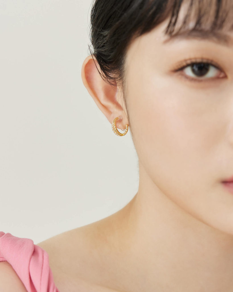 Eco安珂，韓國飾品，耳環，夾式耳環，鋯石耳環