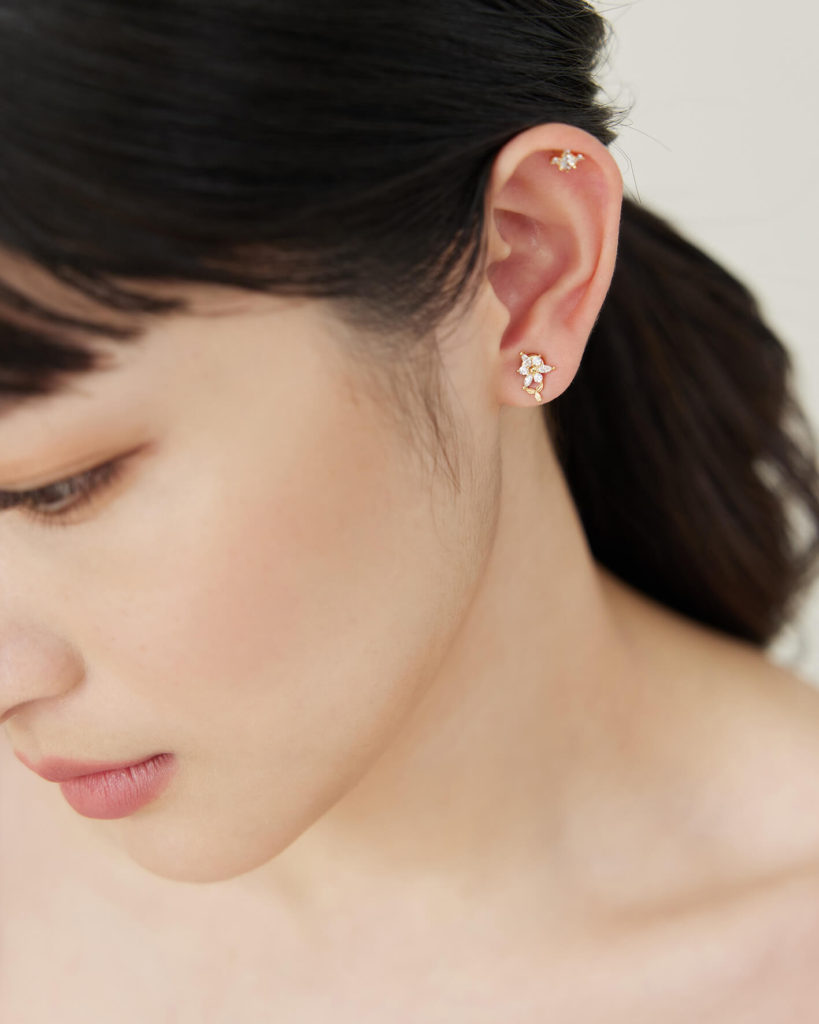 Eco安珂，韓國飾品，耳環，夾式耳環，鋯石耳環，磁鐵耳環
